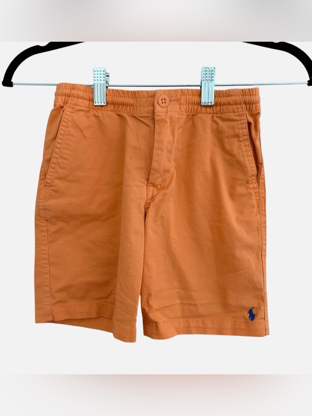 Polo by Ralph Lauren Orange Cotton Blend Boys Shorts Size 7 EUC